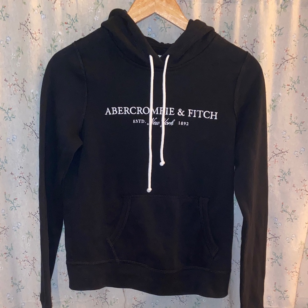 Y2K Abercrombie & Fitch Black Sweatshirt Size XS